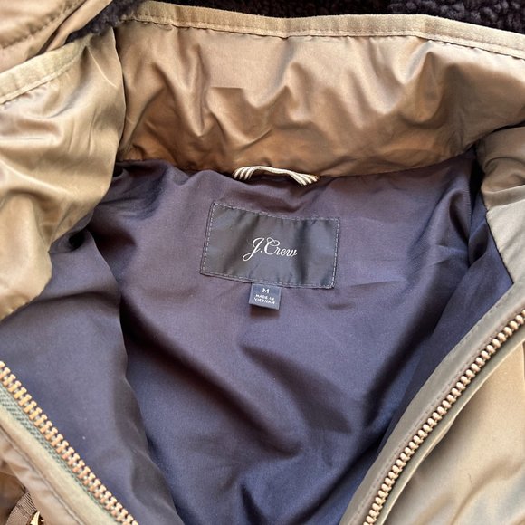 J. Crew Olive Puffer Jacket - Picture 5 of 9